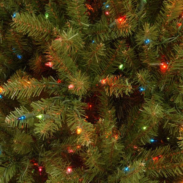 National Tree Company 6.5 Ft. Pre-Lit Dunhill Fir Slim Tree With Multicolor Lights