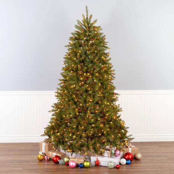 National Tree Company 6.5 Ft. Pre-Lit Dunhill Fir Tree With Multicolor Clear Spectrum Lights