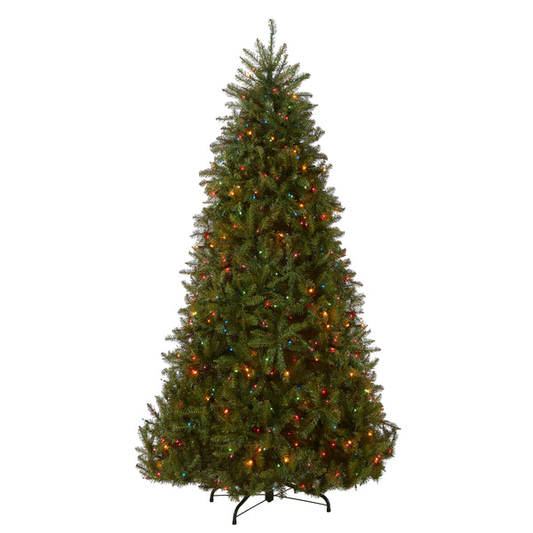 national tree company 6.5 ft. Pre-Lit Dunhill Fir Tree with Multicolor Lights