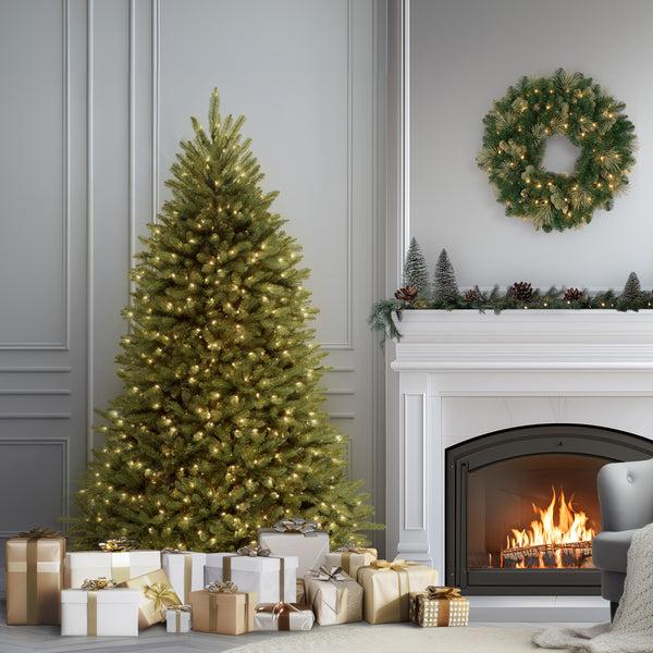 National Tree Company 6.5 Ft. Pre-Lit Dunhill Fir Tree With PowerConnect Clear Lights