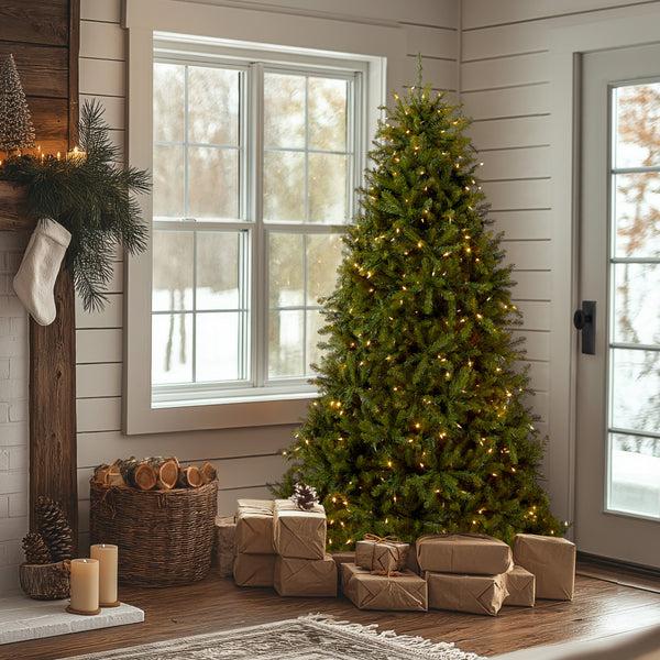 National Tree Company 6.5 Ft. Pre-Lit Dunhill Fir With PowerConnect Dual Color LED Lights