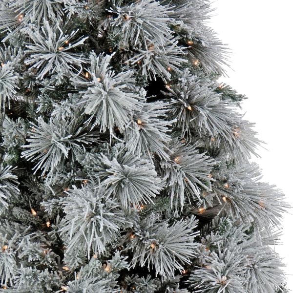 National Tree Company 6.5 Ft. Pre-Lit Flocked Bavarian Pine Tree