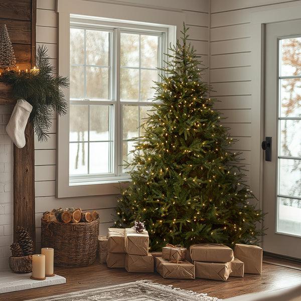 National Tree Company 6.5 Ft. Pre-Lit Fraser Grande Tree With Dual Color LED Lights