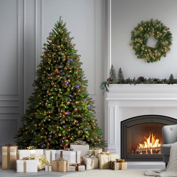National Tree Company 6.5 Ft. Pre-Lit Jersey Fraser Fir Tree With Multicolor Lights