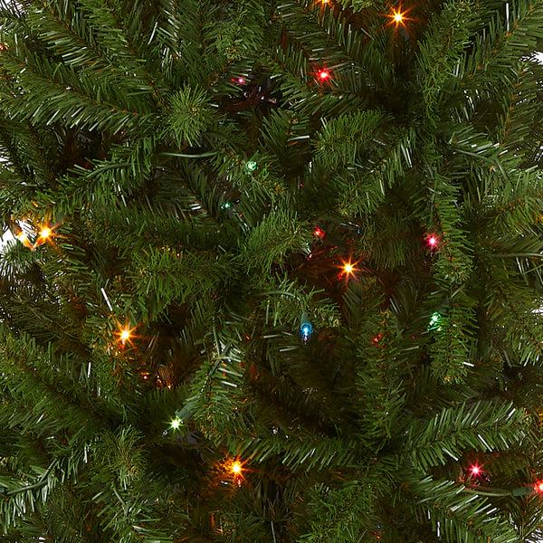National Tree Company 6.5 Ft. Pre-Lit Kingswood Fir Pencil Tree With Multicolor Lights