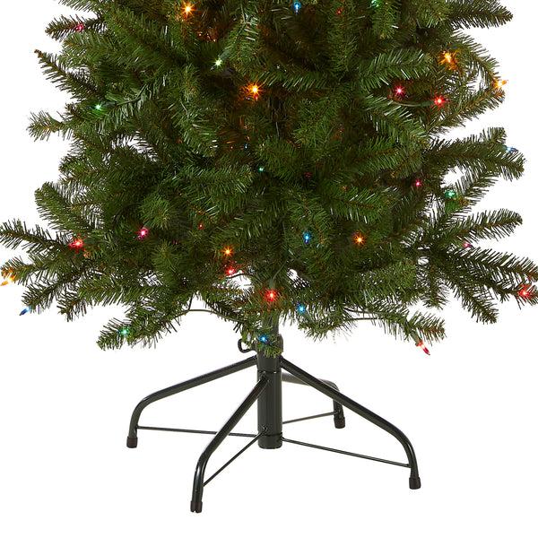 National Tree Company 6.5 Ft. Pre-Lit Kingswood Fir Pencil Tree With Multicolor Lights