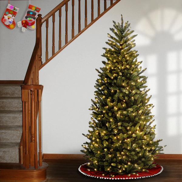 National Tree Company 6.5 Ft. Pre-Lit Natural Fraser Fir Slim Tree With Clear Lights