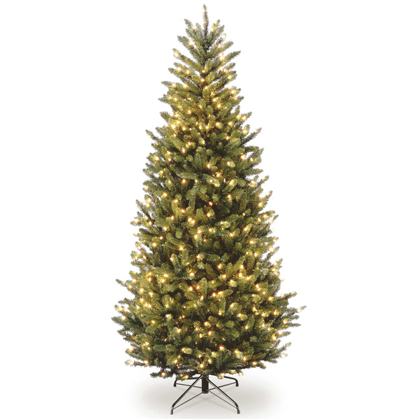 national tree company 6.5 ft. Pre-Lit Natural Fraser Fir Slim Tree with Clear Lights