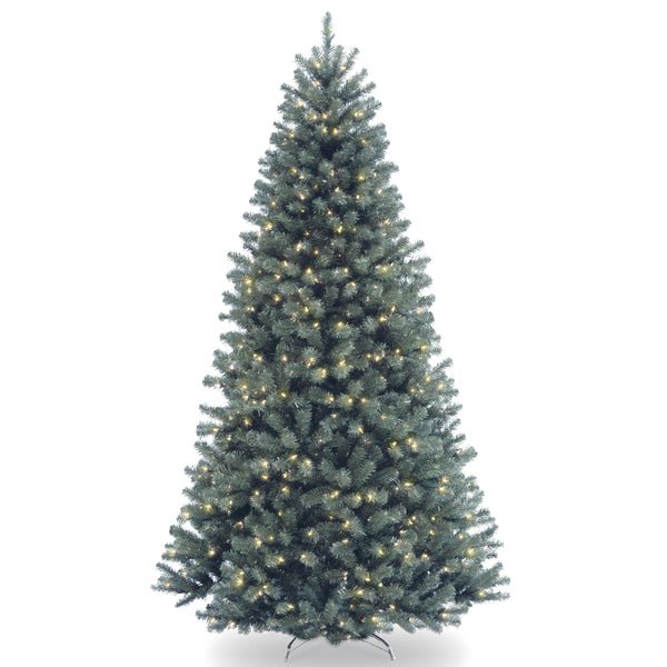 national tree company 6.5 ft. Pre-Lit North Valley Spruce Blue Tree with Clear Lights