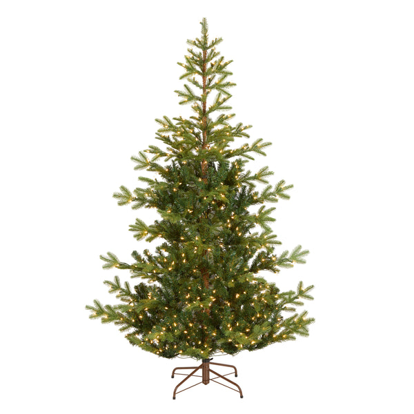 national tree company 6.5 ft. Pre-Lit Norwegian Spruce Tree with Clear Lights