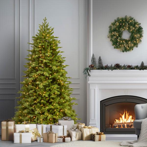 National Tree Company 6.5 Ft. Pre-Lit Princeton Fraser Fir Tree With PowerConnect Dual Color LED Lights