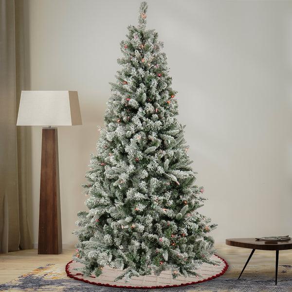 National Tree Company 6.5 Ft. Pre-Lit Snowy Mixed Pine Tree With Multicolor Lights