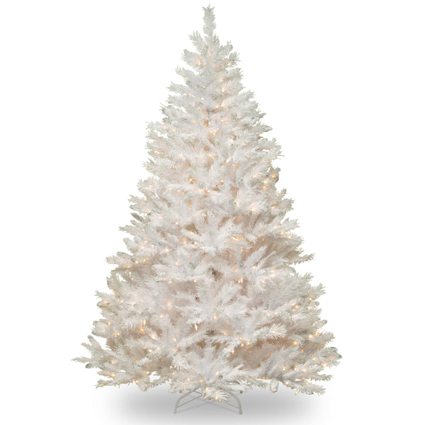 national tree company 6.5 ft. Pre-Lit Winchester Pine White Tree with Clear Lights