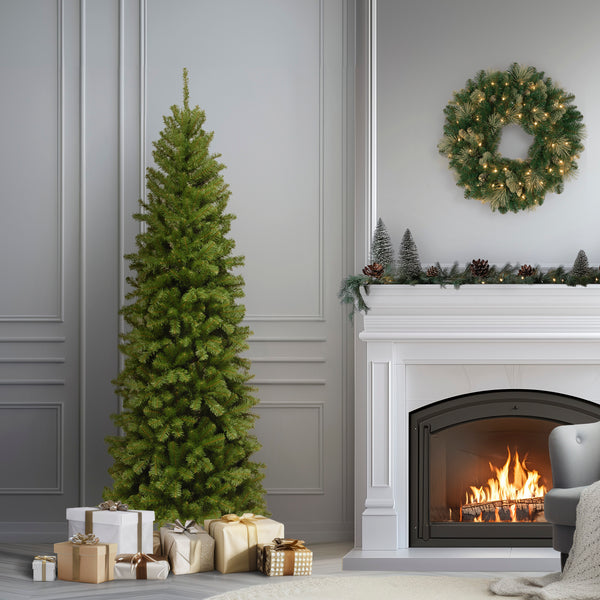 National Tree Company 6 Ft. North Valley Spruce Pencil Slim Tree
