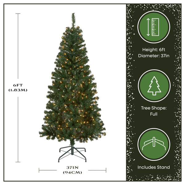 National Tree Company 6 Ft. Pre-Lit Acacia Tree With Clear Lights