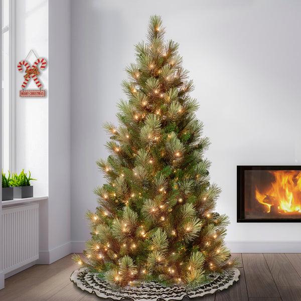National Tree Company 6 Ft. Pre-Lit Charleston Pine Slim Tree With Clear Lights
