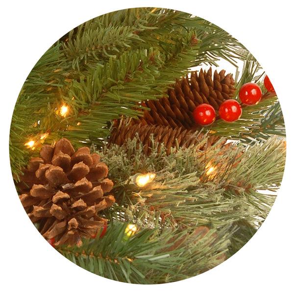 National Tree Company 6 Ft. Pre-Lit Colonial Collection Slim Tree With Clear Lights