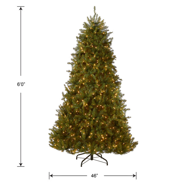 National Tree Company 6 Ft. Pre-Lit Dunhill Fir Tree With Clear Lights