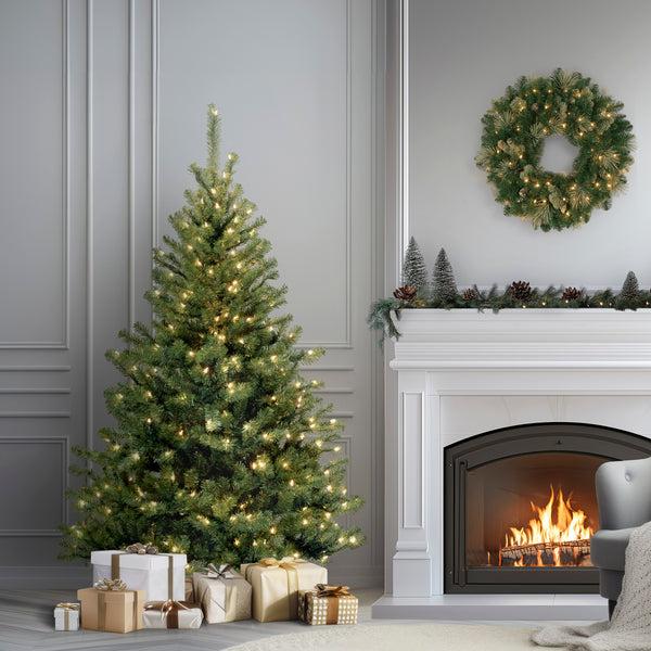 National Tree Company 6 Ft. Pre-Lit Kincaid Spruce Tree With Clear Lights
