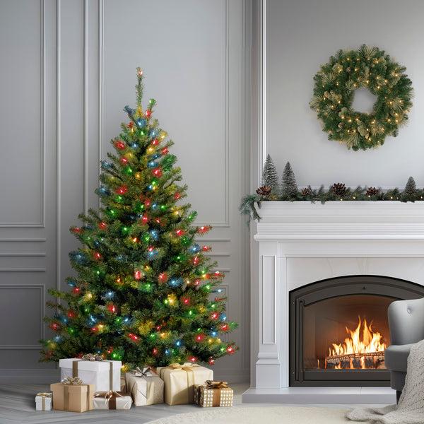 National Tree Company 6 Ft. Pre-Lit Kincaid Spruce Tree With Multicolor Lights