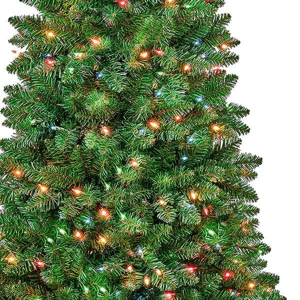 National Tree Company 6 Ft. Pre-Lit Rowan Slim Tree With Multicolor Lights