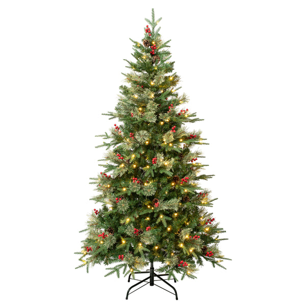 national tree company 6 ft. Pre-Lit Virginia Pine Mixed Tree with LED Lights