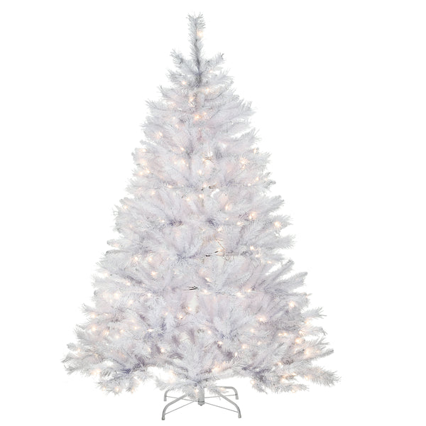 national tree company 6 ft. Pre-Lit Winchester Pine White Tree with Clear Lights