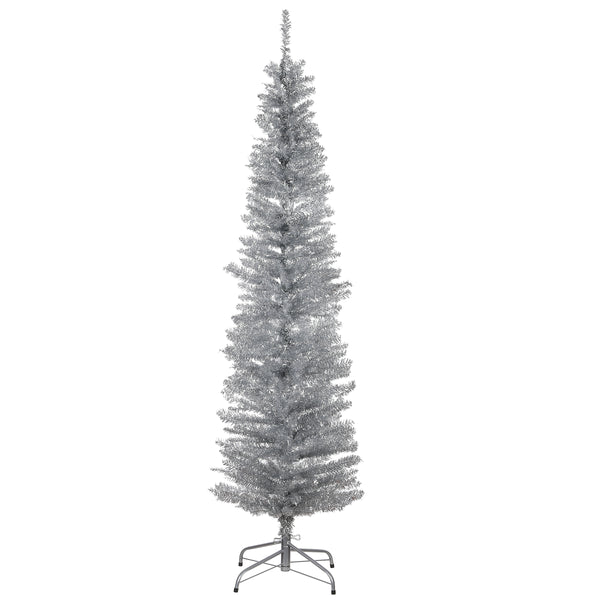national tree company 6 ft. Tinsel Collection Silver Tree
