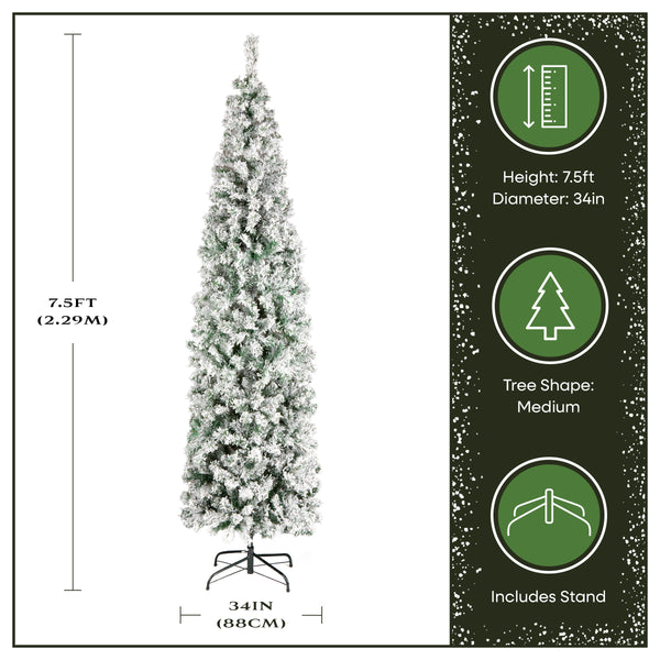 National Tree Company 7.5 Ft. Acacia Medium Flocked Tree