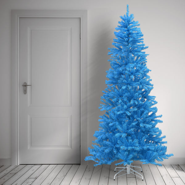 National Tree Company 7.5 Ft. Colored Trees Blue Tree