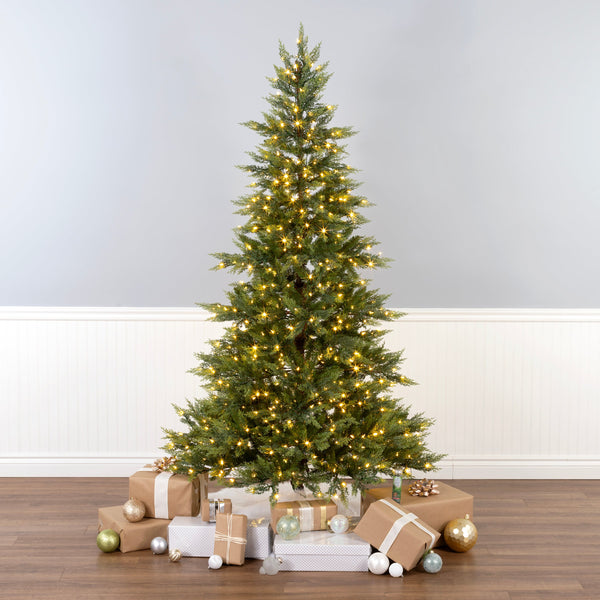 National Tree Company 7.5 Ft. Festive Fern Tree With Clear Lights