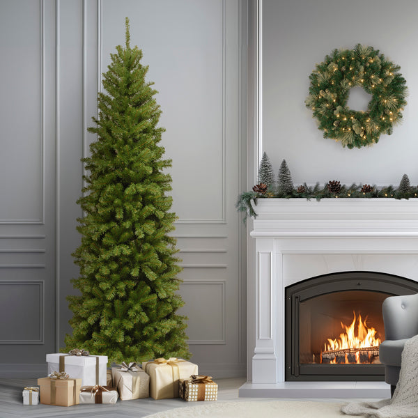 National Tree Company 7.5 Ft. North Valley Spruce Pencil Slim Tree