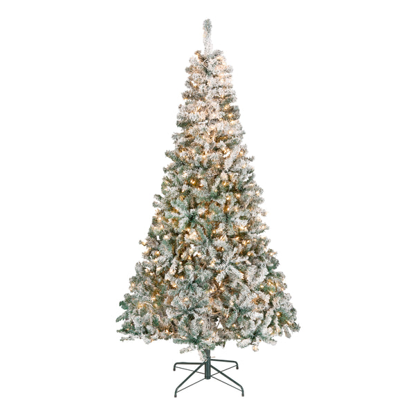 national tree company 7.5 ft. Pre-Lit Acacia Flocked Tree with Clear Lights