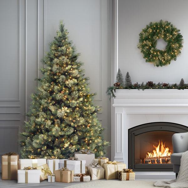 National Tree Company 7.5 Ft. Pre-Lit Carolina Pine Tree With 1000 Clear Lights