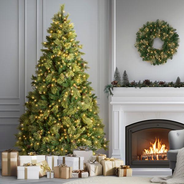 National Tree Company 7.5 Ft. Pre-Lit Carolina Pine Tree With 750 Clear Lights
