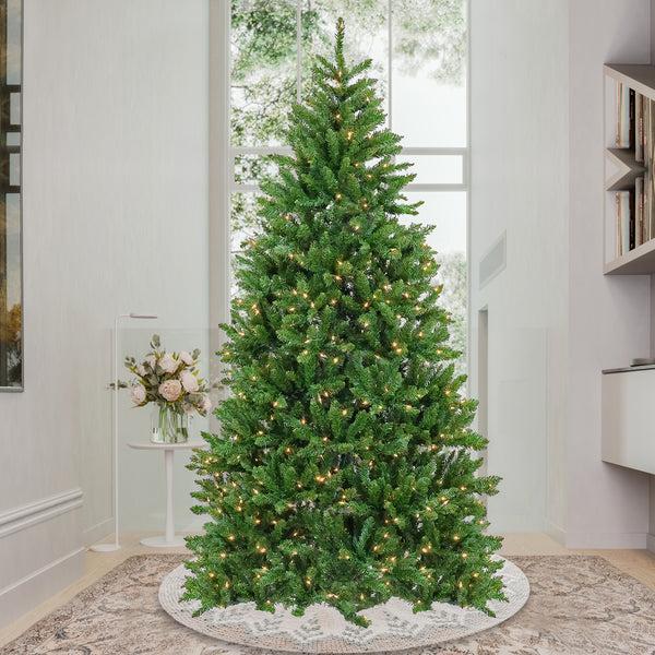 National Tree Company 7.5 Ft. Pre-Lit Chesterfield Spruce Tree With Clear Lights