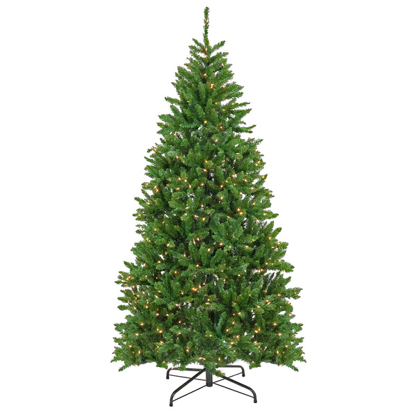 national tree company 7.5 ft. Pre-Lit Chesterfield Spruce Tree with Clear Lights