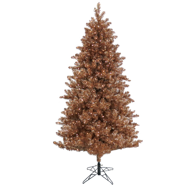 national tree company 7.5 ft. Pre-Lit Christmas Rose Gold Metallic Tree