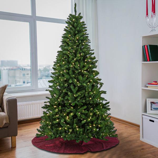 National Tree Company 7.5 Ft. Pre-Lit Crater Spruce Tree With LED Lights
