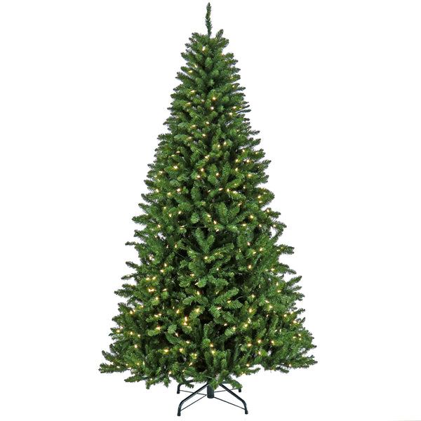 national tree company 7.5 ft. Pre-Lit Crater Spruce Tree with LED Lights
