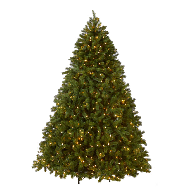 national tree company 7.5 ft. Pre-Lit Deluxe Downswept Douglas Fir Tree with PowerConnect Dual Color LED Lights
