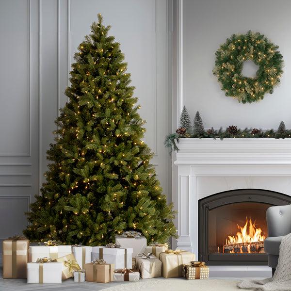 National Tree Company 7.5 Ft. Pre-Lit Downswept Douglas Fir Tree With 750 Dual Color LED Lights