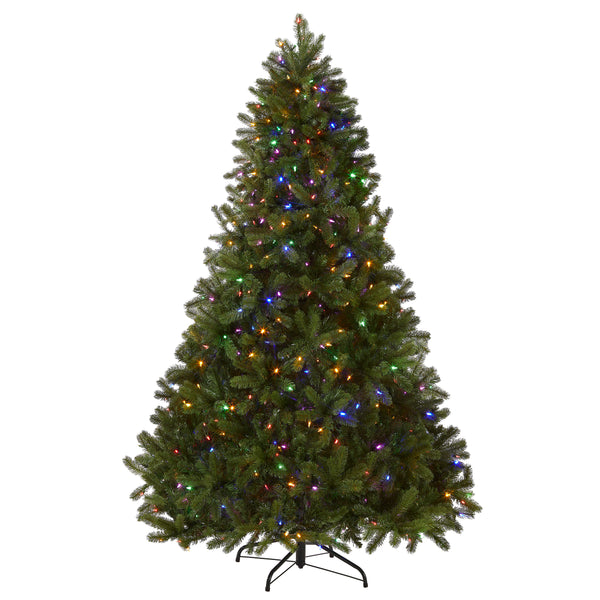 national tree company 7.5 ft. Pre-Lit Downswept Douglas Fir Tree with Dual Color LED Lights