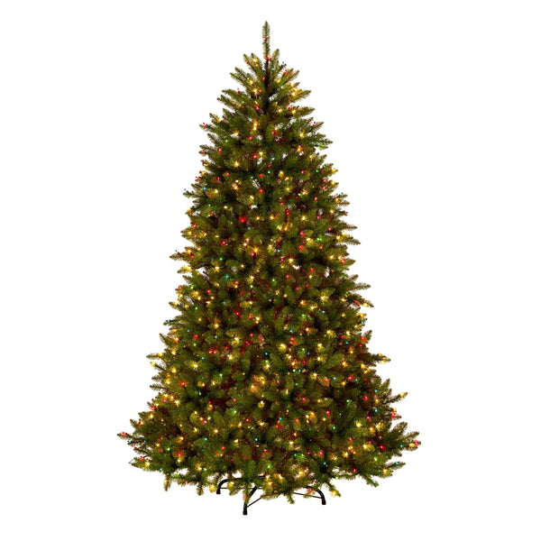 National Tree Company 7.5 Ft. Pre-Lit Dunhill Fir Tree With Multicolor Clear Spectrum Lights