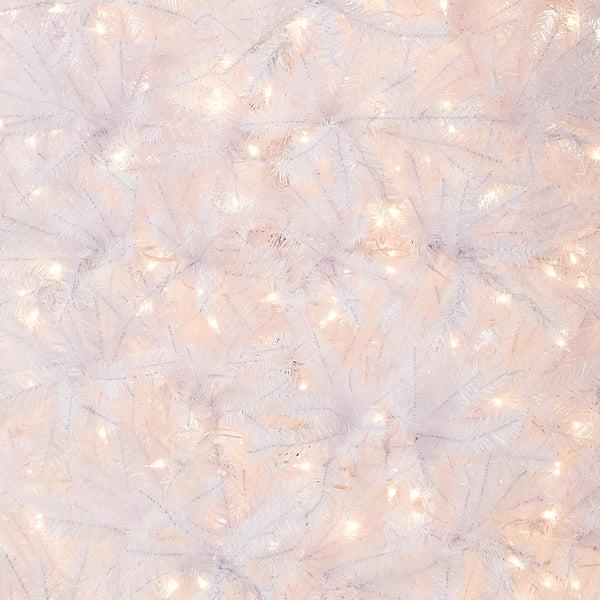 National Tree Company 7.5 Ft. Pre-Lit Dunhill Fir White Tree With Clear Lights