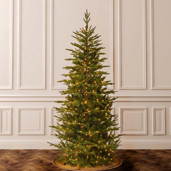 National Tree Company 7.5 Ft. Pre-Lit Fraser Grande Slim Tree With Clear Lights