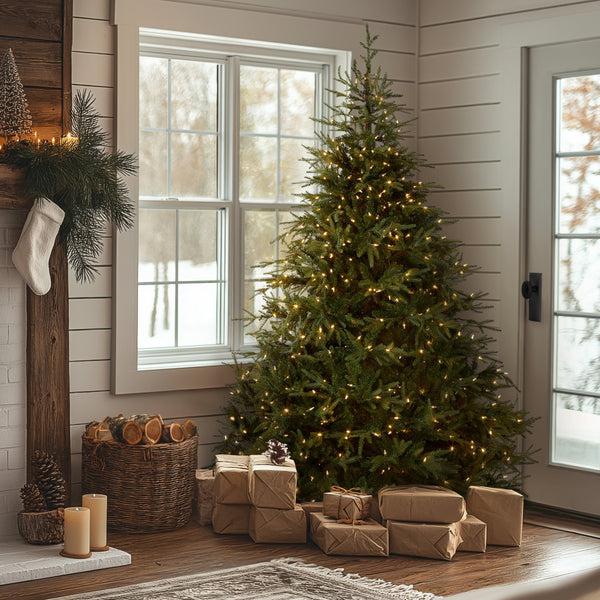 National Tree Company 7.5 Ft. Pre-Lit Fraser Grande Tree With Dual Color LED Lights