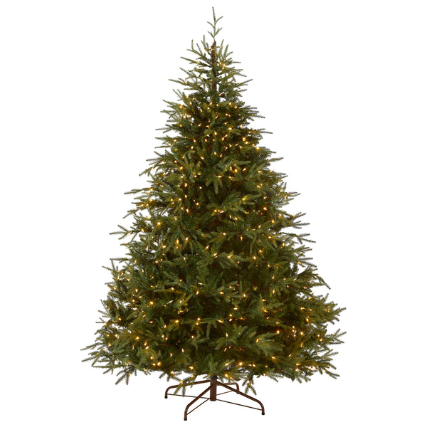 national tree company 7.5 ft. Pre-Lit Fraser Grande Tree with Dual Color LED Lights