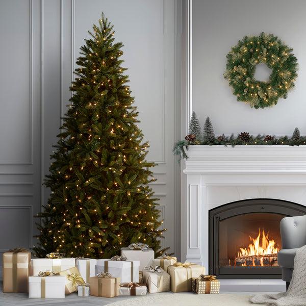 National Tree Company 7.5 Ft. Pre-Lit Grande Fir Medium Tree With Clear Lights
