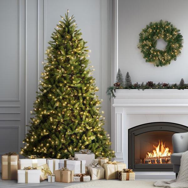 National Tree Company 7.5 Ft. Pre-Lit Jersey Fraser Fir Medium Tree With Clear Lights